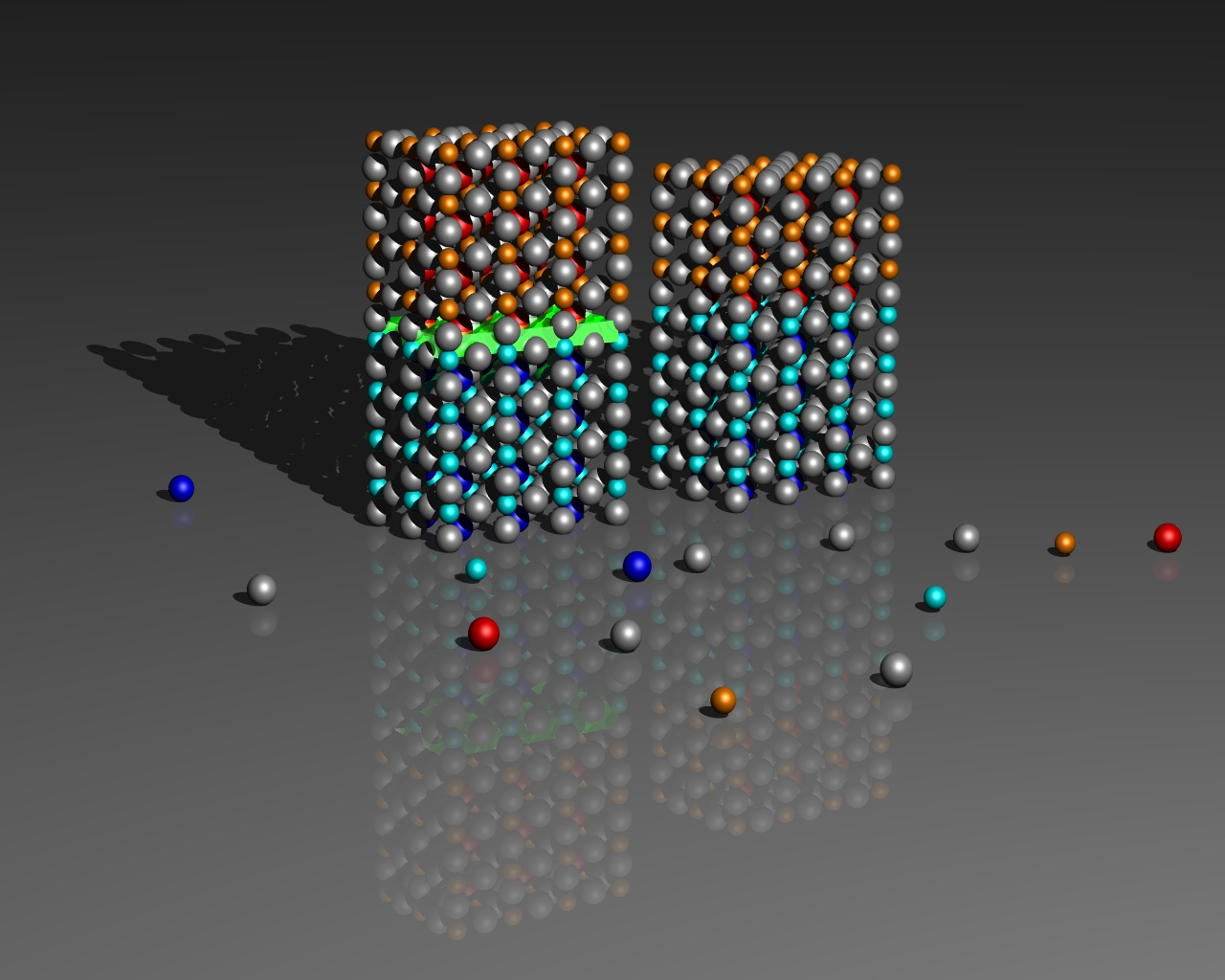 Doppelter Atomstapel