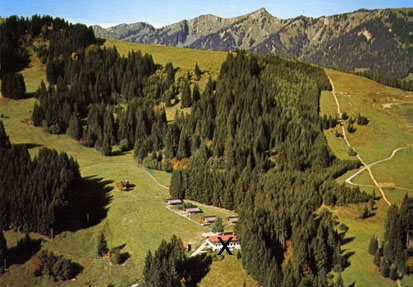 Hütte ohne Schnee